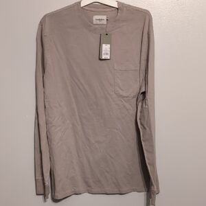 Goodfellow Men's Long Sleeve Taupe Shirt
